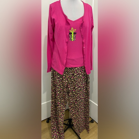 NWOT Kim Rogers 3-Piece Pajama Set |Size XL - Picture 1 of 9